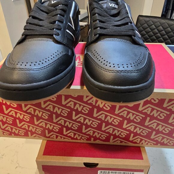 VANS LOWLAND 2.0 SNEAKERS SHOES Black / White VN000D6RB8C MENS SZ 10 SKATEBOARD - Picture 5 of 14